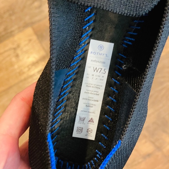 Black Solid Rothy Loafers - Picture 3 of 4